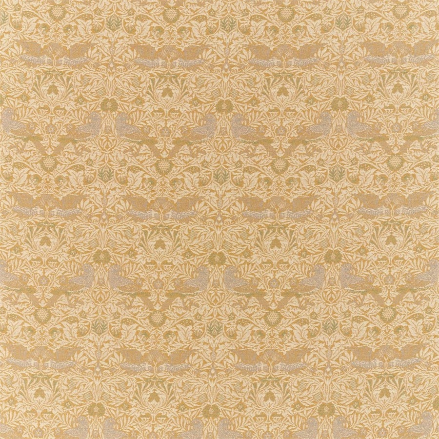 Morris and Co Tyg Bird Weave Ochre