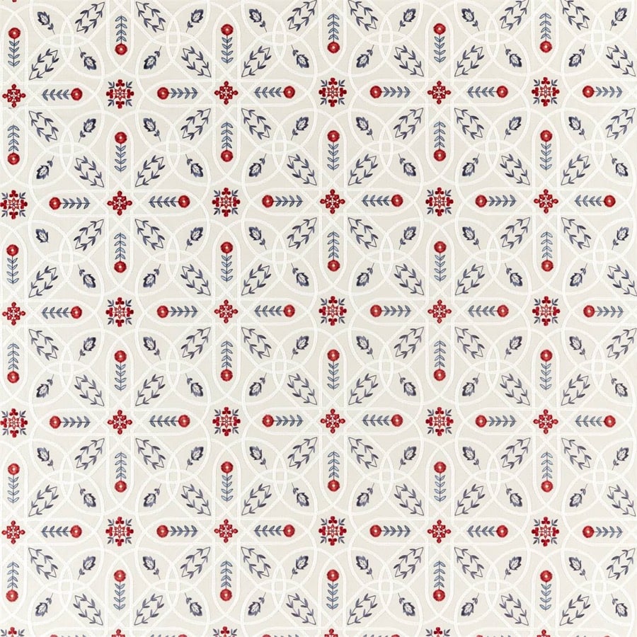 Morris and Co Tyg Brophy Embroidery Indigo