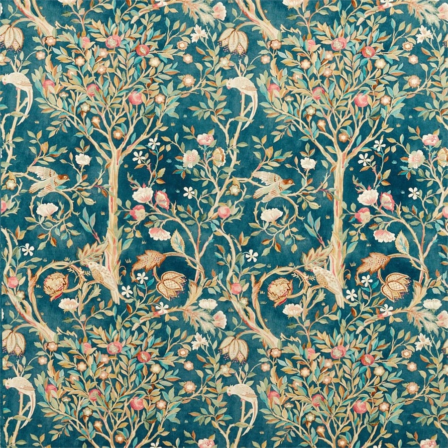 Morris and Co Tyg Melsetter Indigo