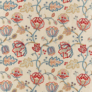 Morris and Co Tyg Theodosia Embroidery Wine Indigo