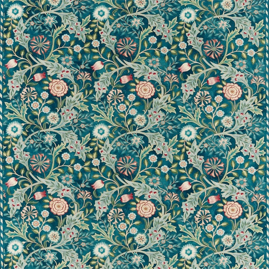 Morris and Co Tyg Wilhelmina Teal