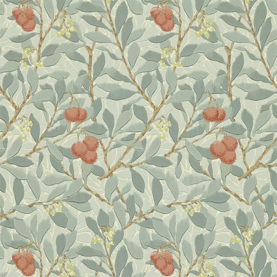 Morris and Co Tapet Arbutus Blue Pink