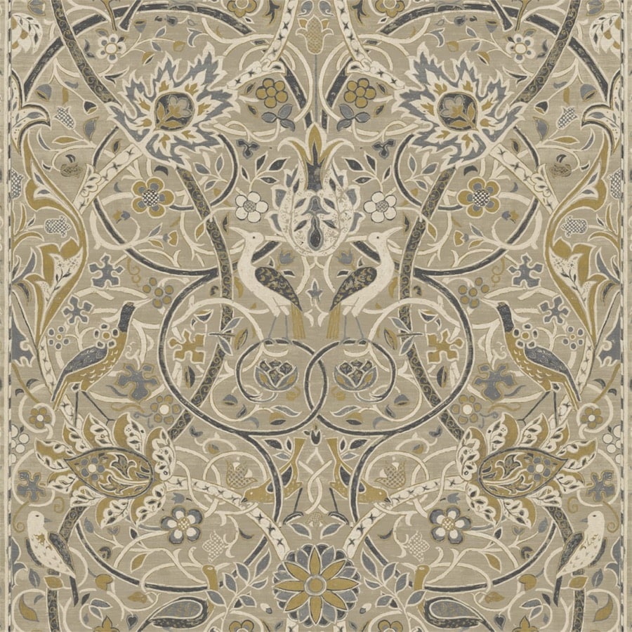 Morris and Co Tapet Bullerswood Stone Mustard