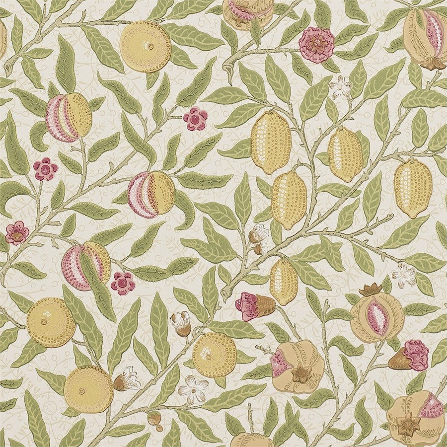 Morris and Co Tapet Fruit W P Limestone/Artichoke