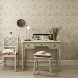 Morris and Co Tapet Larkspur Slate Russet