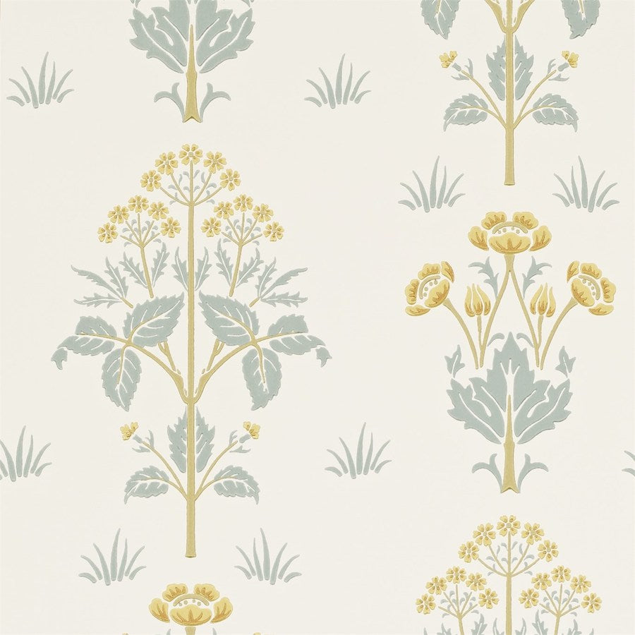 Morris and Co Tapet Meadow Sweet Gold Slate