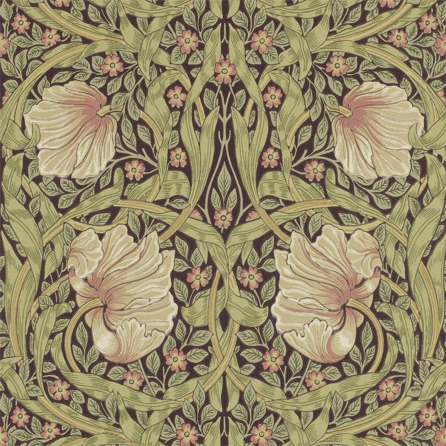 Morris and Co Tapet Pimpernel Bullrush Russet