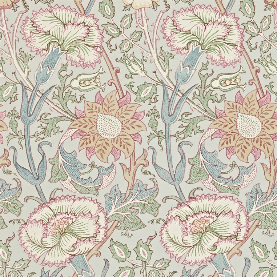 Morris and Co Tapet Pink & Rose Egghell Rose