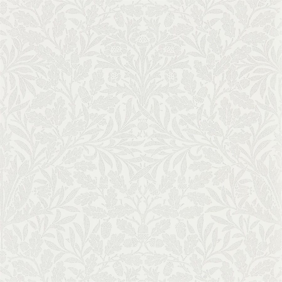 Morris and Co Tapet Pure Acorn Chalk Silver