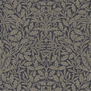 Morris and Co Tapet Pure Acorn Charcoal Gilver