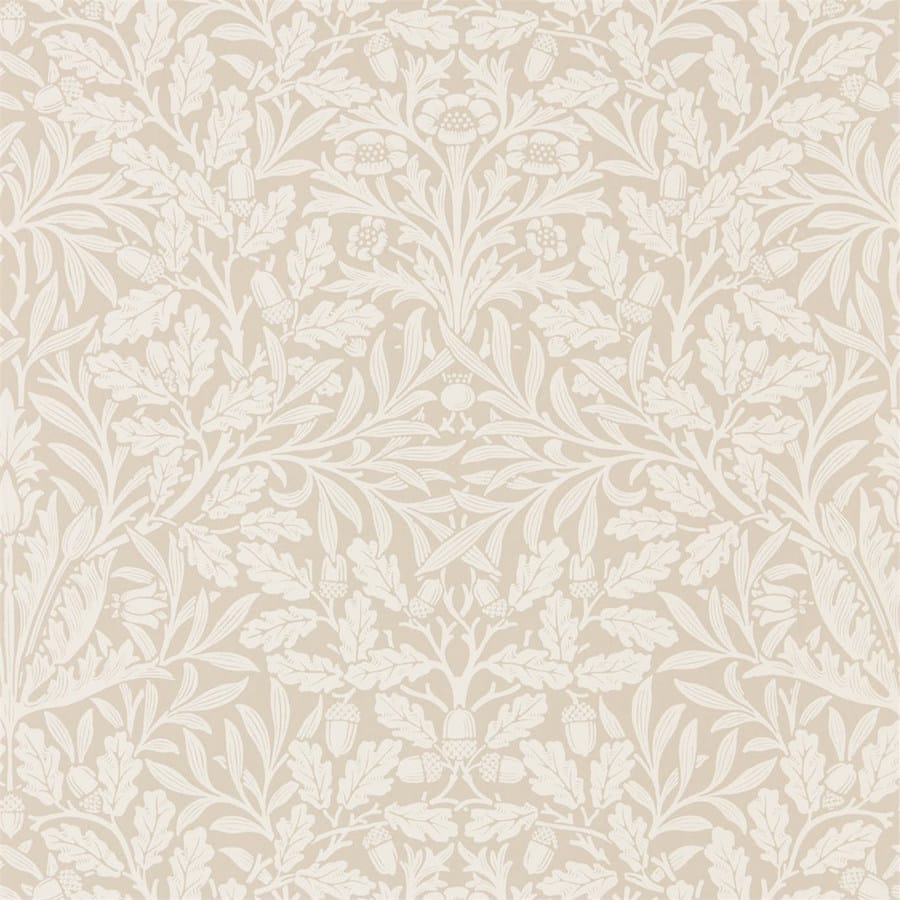 Morris and Co Tapet Pure Acorn Linen Ecru