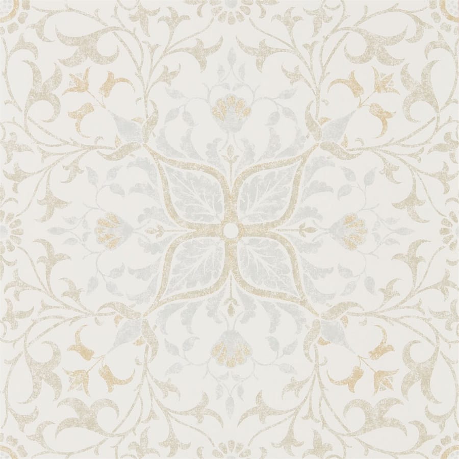 Morris and Co Tapet Pure Net Ceiling Cream Eggshell