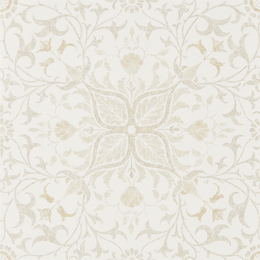 Morris and Co Tapet Pure Net Ceiling Ecru Linen