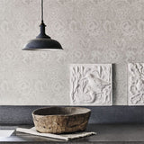 Morris and Co Tapet Pure Poppy Ecru Stone