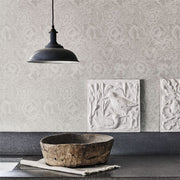 Morris and Co Tapet Pure Poppy Ecru Stone