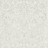 Morris and Co Tapet Pure Sunflower Chalk Silver