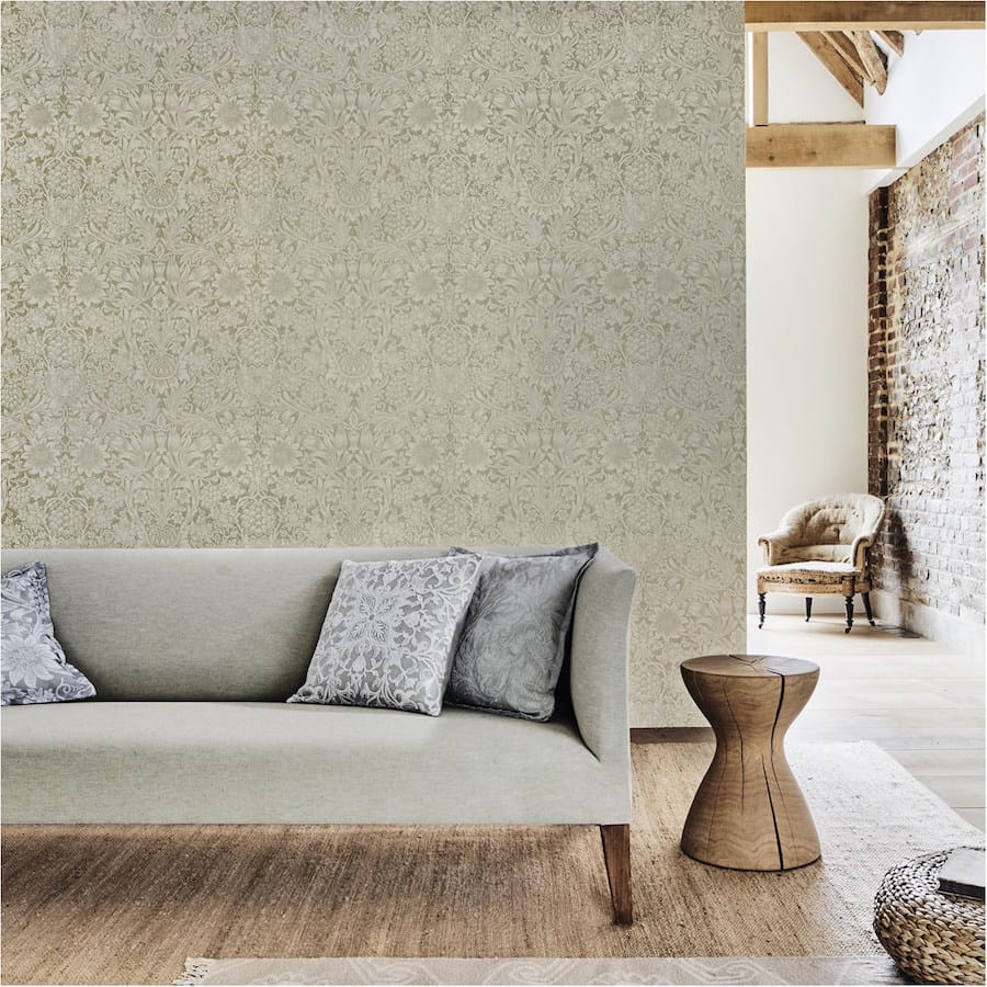 Morris and Co Tapet Pure Sunflower Pearl Ivory