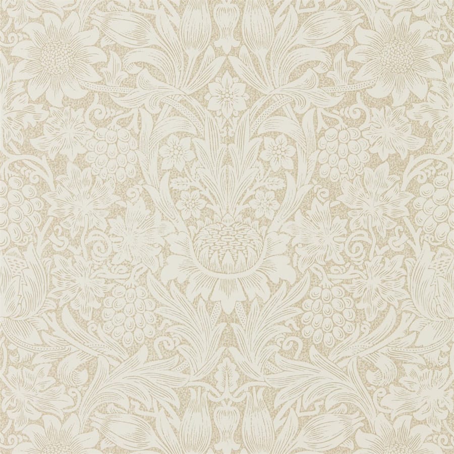 Morris and Co Tapet Pure Sunflower Parchment Gold