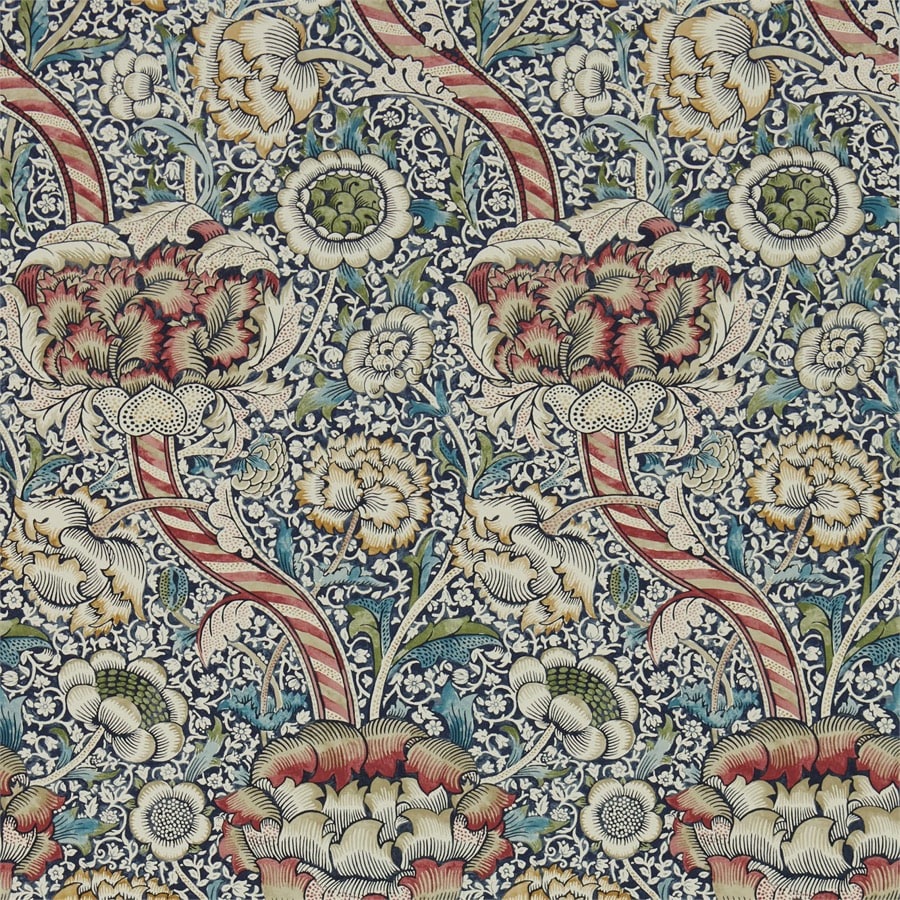 Morris and Co Tapet Wandle Indigo Madder