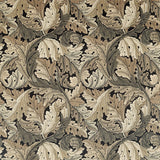 Morris and Co Tyg Acanthus Charcoal Grey