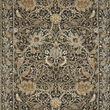 Morris and Co Tyg Bullerswood Charcoal Mustard