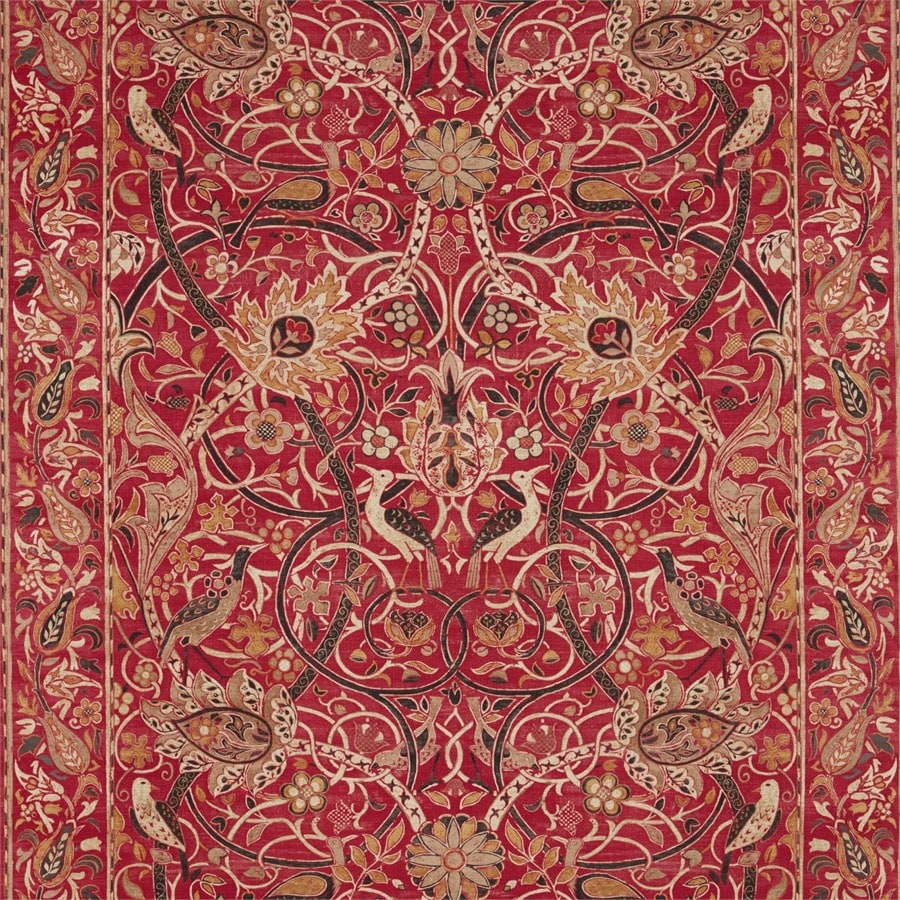 Morris and Co Tyg Bullerswood Paprika Gold