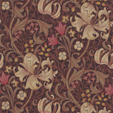 Morris and Co Tapet Golden Lily Fig Burnt Orange