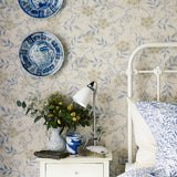 Morris and Co Tapet Jasmine Silver Charcoal