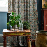 Morris and Co Tyg Little Chintz Teal Saffron
