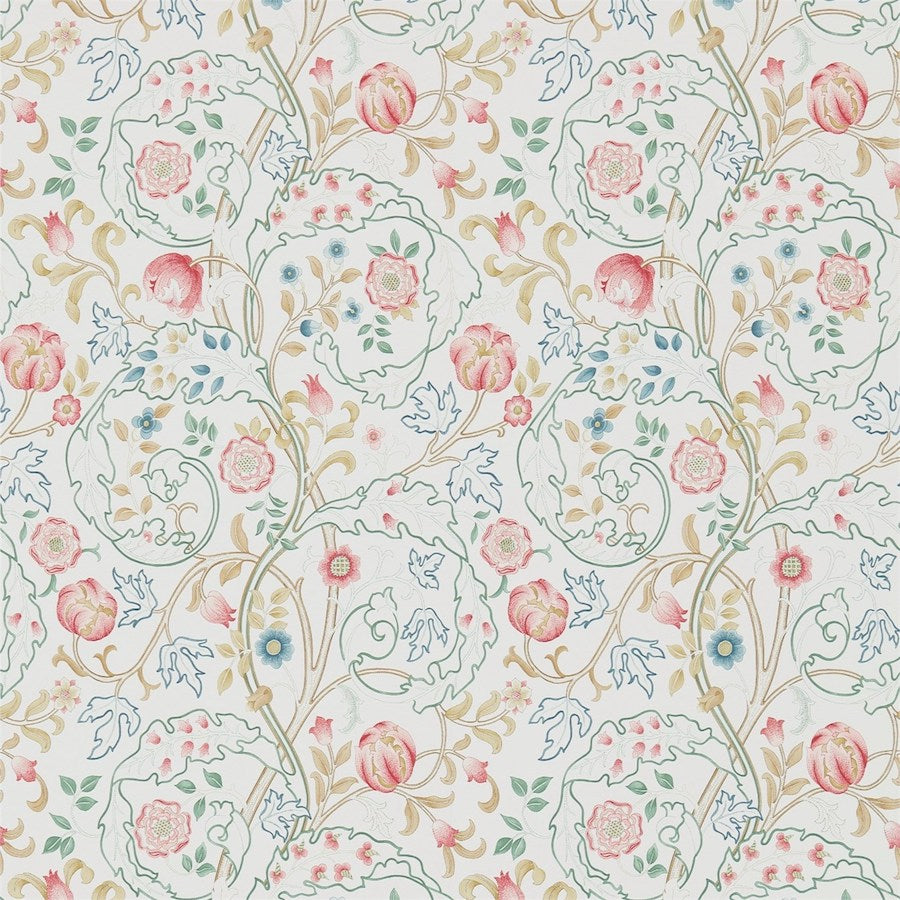 Morris and Co Tapet Mary Isobel Pink Ivory