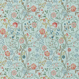 Morris and Co Tapet Mary Isobel Silk Blue Pink