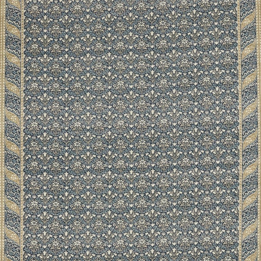 Morris and Co Tyg Morris Bellflowers Indigo Sage