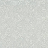 Morris and Co Tyg Pure Poppy Embroidery Wild Mint
