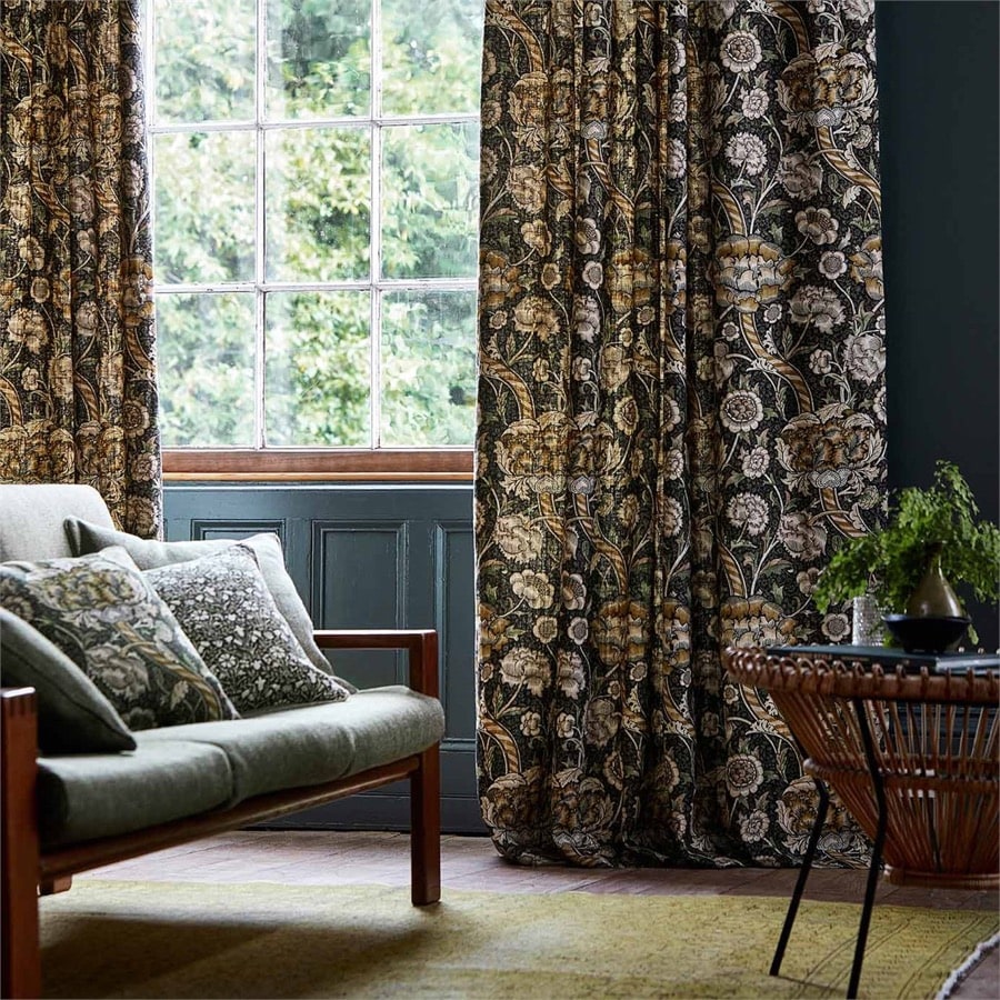 Morris and Co Tyg Wandle Indigo Carmine
