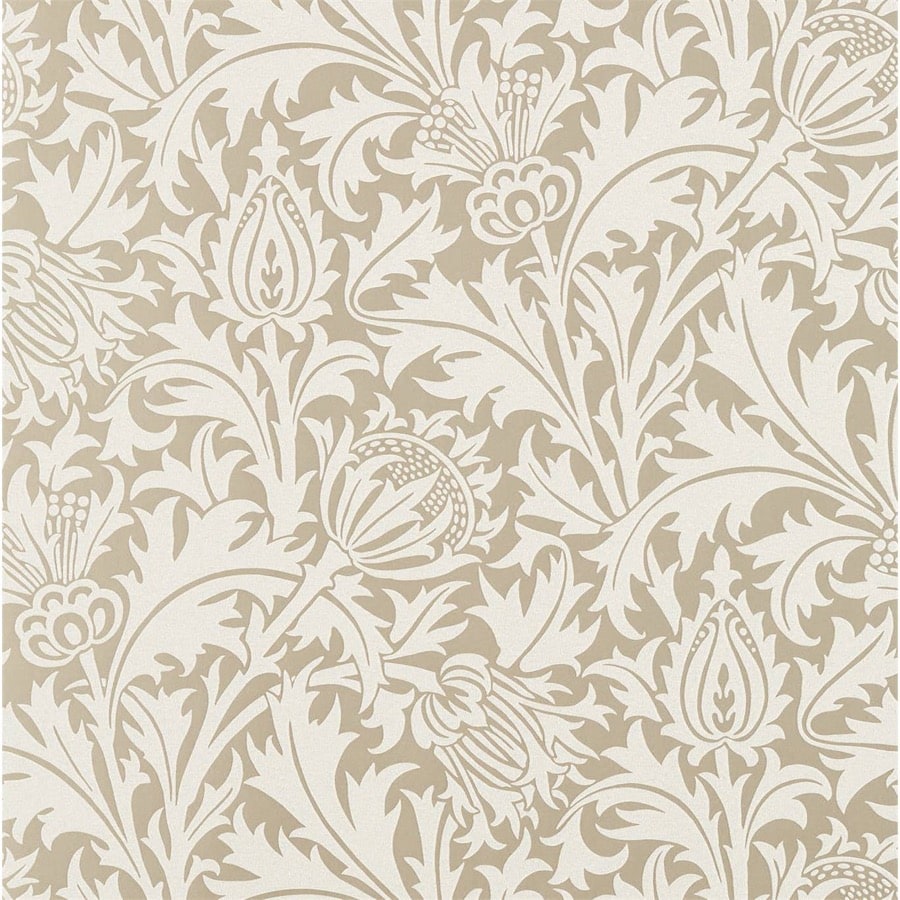 Morris and Co Tapet Pure Thistle (Beaded) Gilver