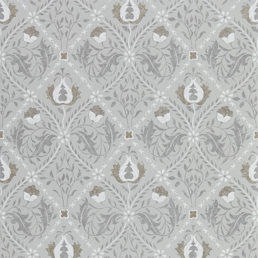 Load image into Gallery viewer, Morris and Co Tapet Pure Trellis Lightish Grey
