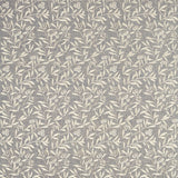 Morris and Co Tyg Pure Arbutus Embroidery Inky Grey