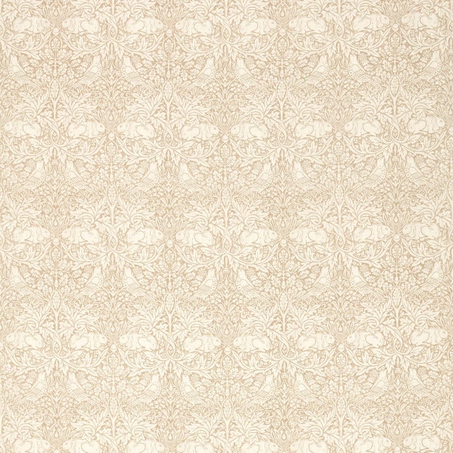Morris and Co Tyg Pure Brer Rabbit Print Flax