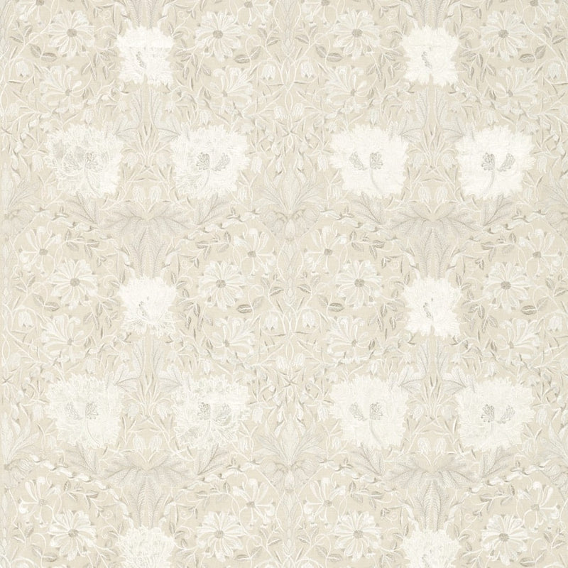 Pure Honeysuckle & Tulip Embroidery Tyg — Morris & Co