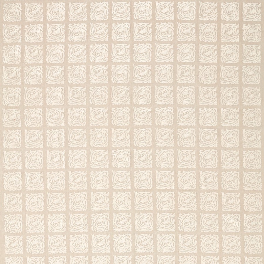 Morris and Co Tyg Pure Scroll Embroidery Flax