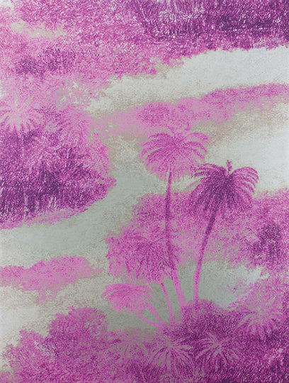 Osborne and Little Tapet Cocos Fuchsia Metallic Gold