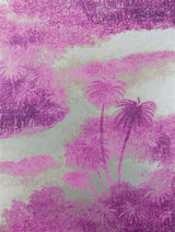 Osborne and Little Tapet Cocos Fuchsia Metallic Gold