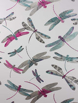Osborne and Little Tapet Dragonfly Dance Fuchsia