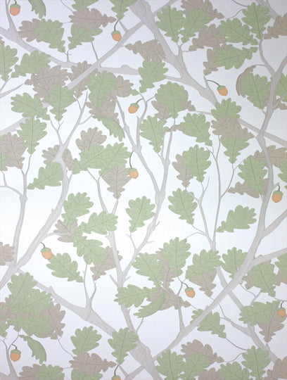 Osborne and Little Tapet Feuille De Chene Ivory Pist