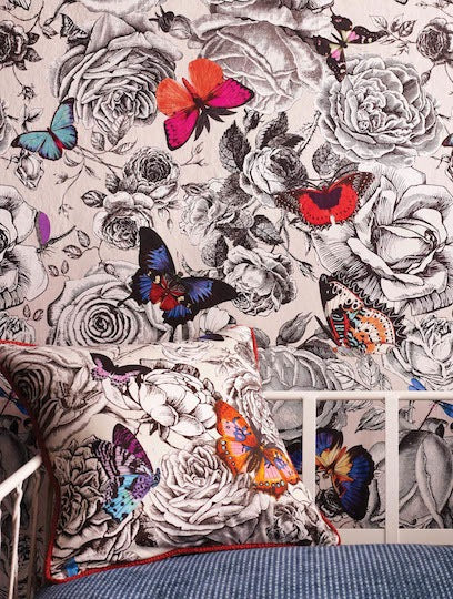 Lade das Bild in den Galerie-Viewer, Osborne and Little Tapet Butterfly Garden 01
