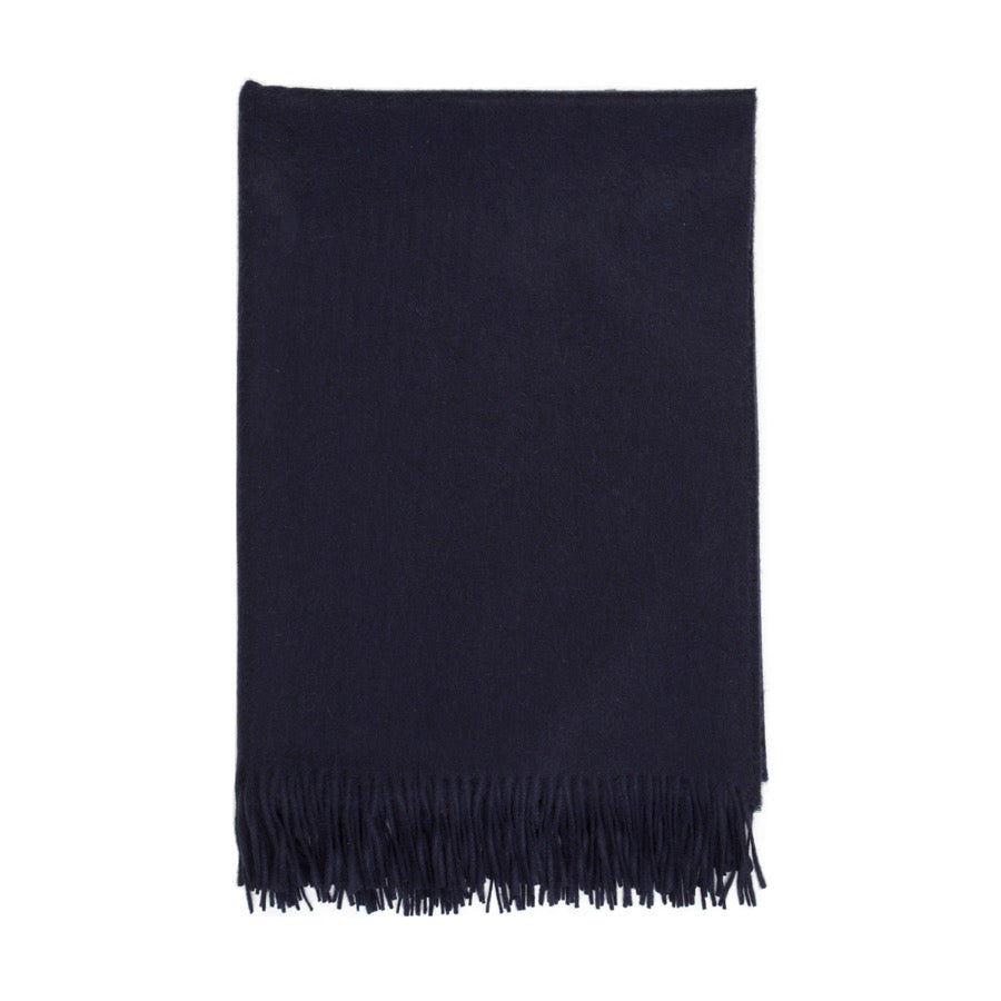 Johnstons Of Elgin Pläd Plain Cashmere Dark Navy