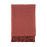 Johnstons Of Elgin Pläd Plain Cashmere Fired Brick