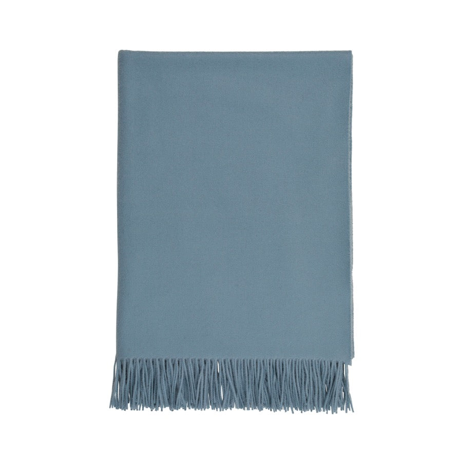 Johnstons Of Elgin Pläd Plain Cashmere Ocean Blue
