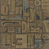 Ralph Lauren Home Tapet Copeley Letterpress Fruitwood