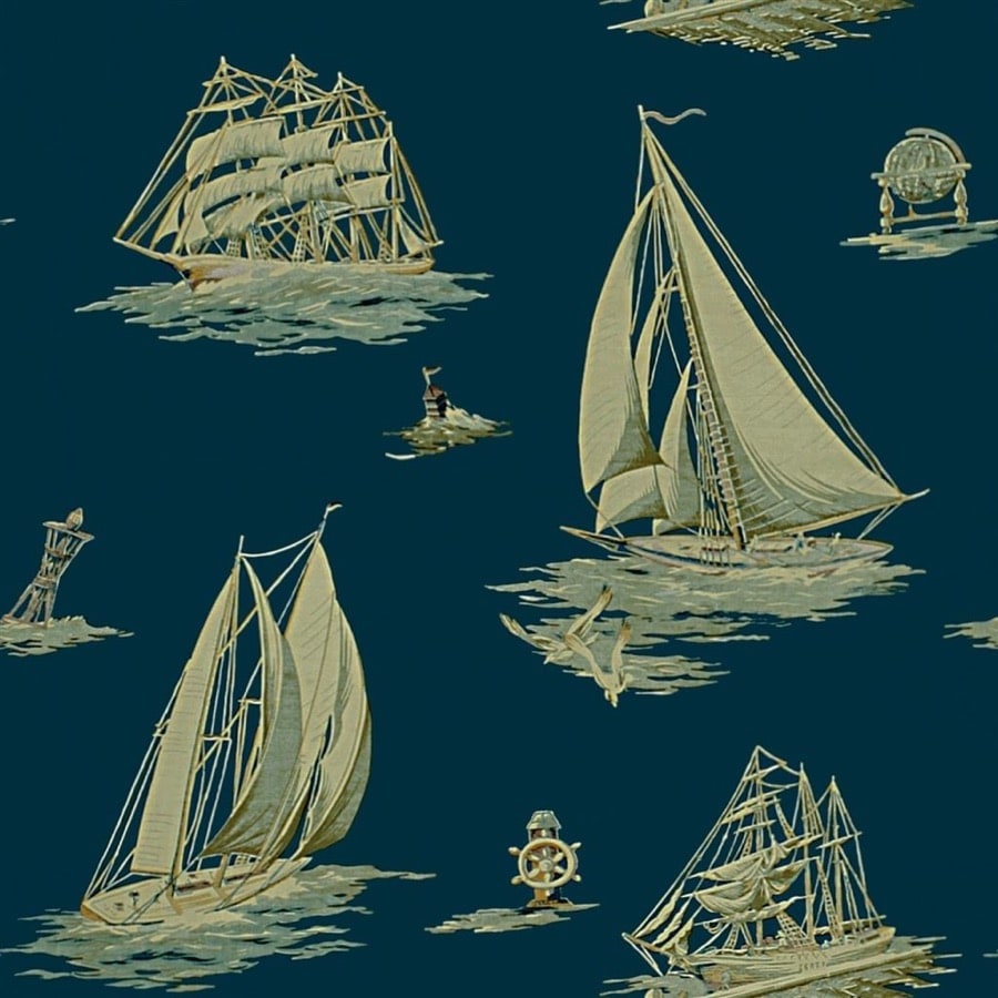 Ralph Lauren Home Tapet Down Easter Boats Atlantic